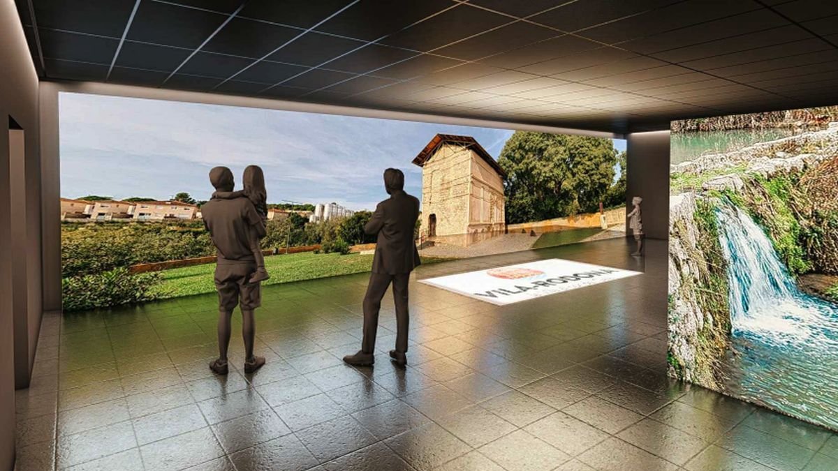 Recreació digital del futur espai del Museu interactiu del riu Gaià.