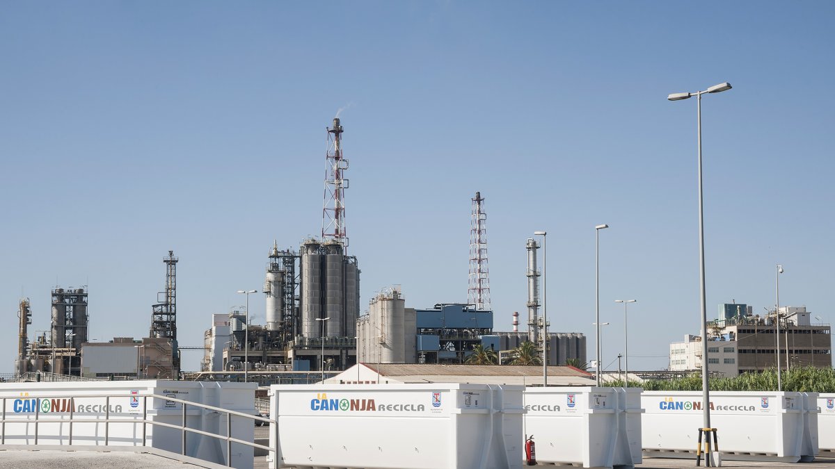 Imatge de la deixalleria mòbil de la Canonja.