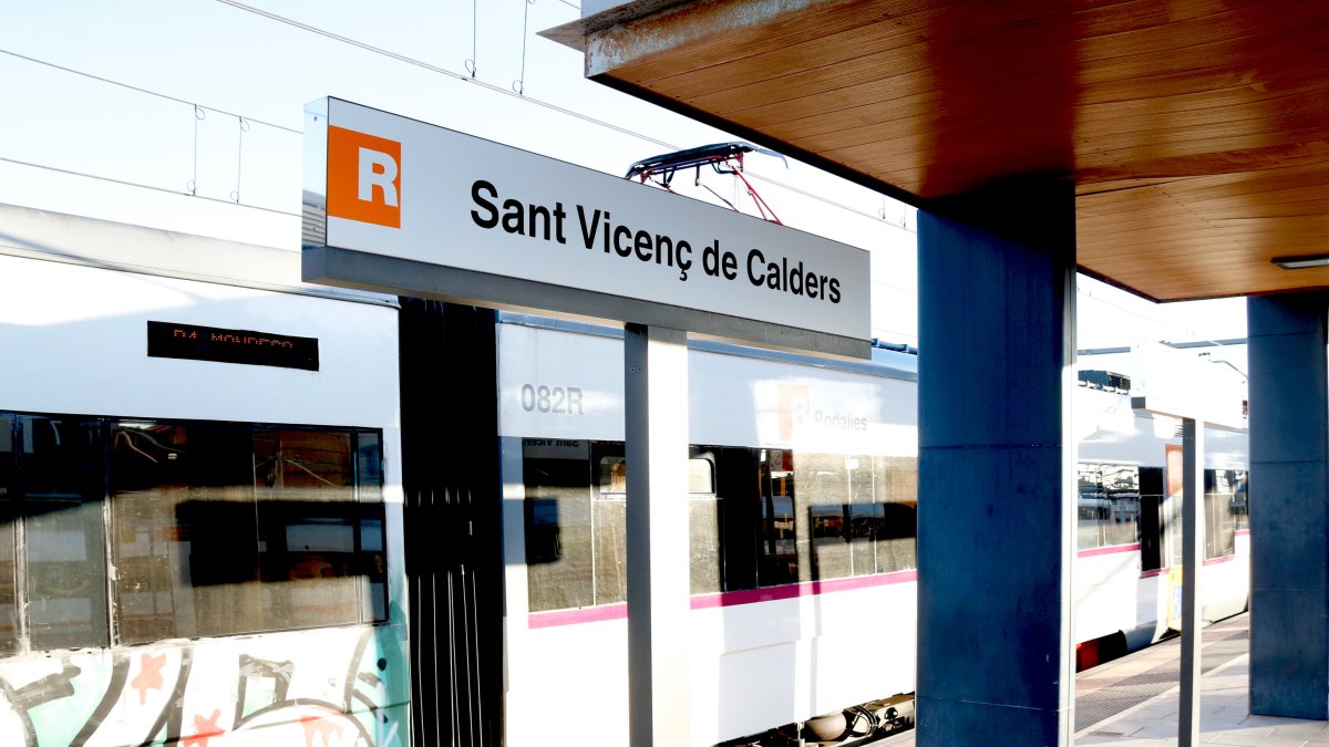 Estació de Sant Vicenç de Calders.