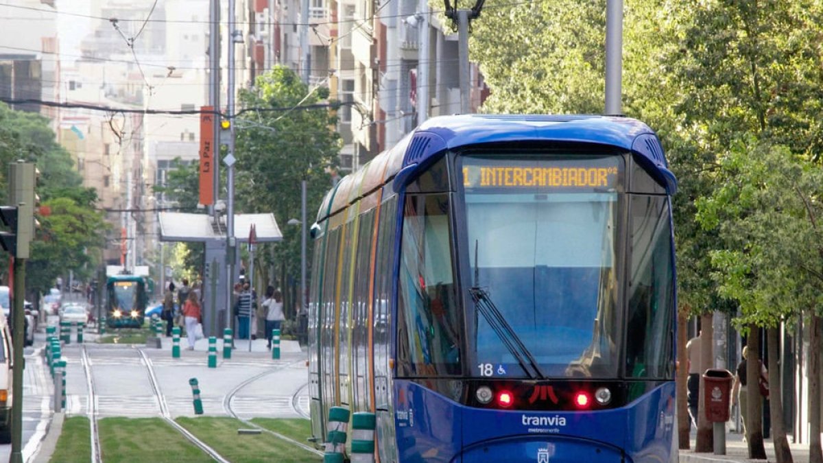 Imatge d'arxiu del tramvia de Tenerife.
