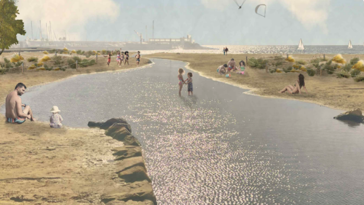 Recreació digital del nou aspecte de l’àmbit del Riuet