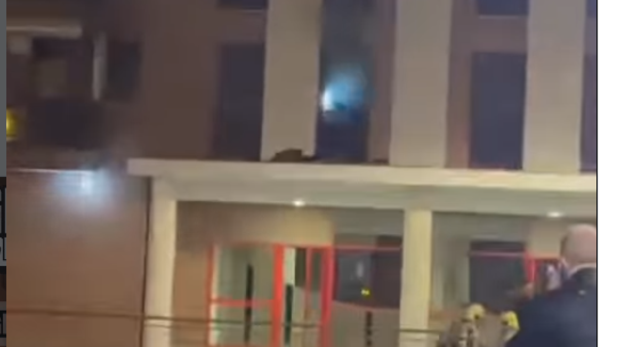 Imagen de un vídeo donde se ve el humo provocado por el incendio