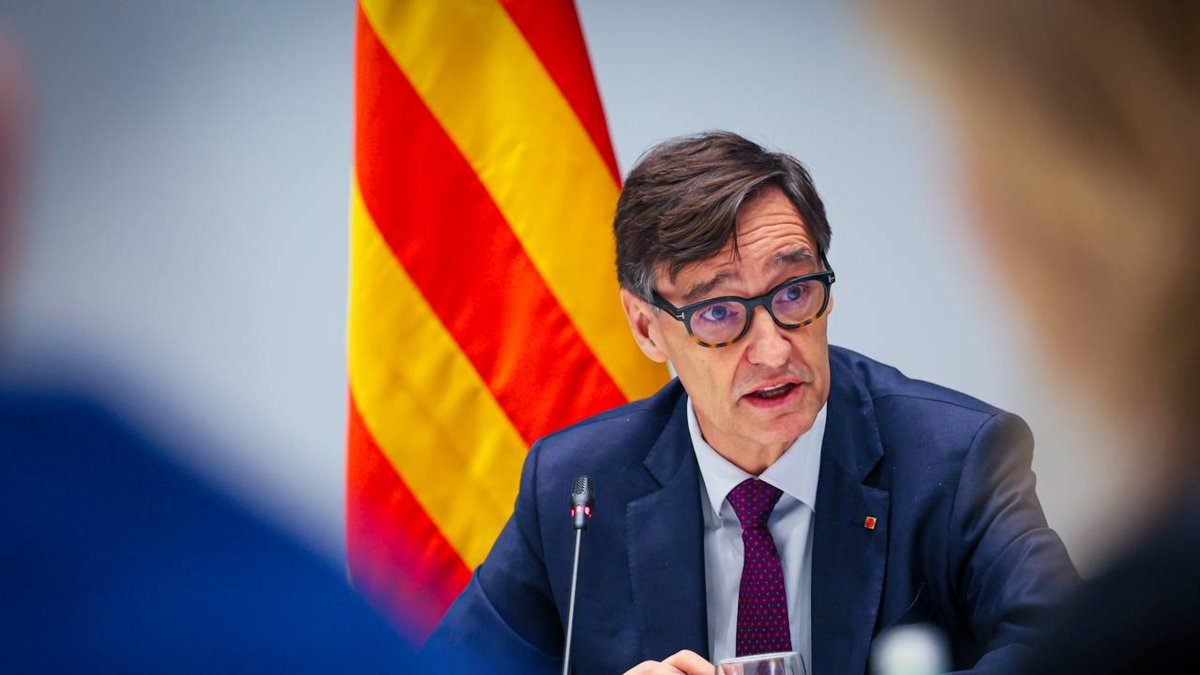 El president de la Generalitat, Salvador Illa, durant la reunió del Consell Tècnic de la Generalitat