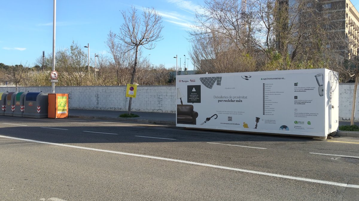 Tarragona instal·la una deixalleria permanent al carrer Pont i Gol