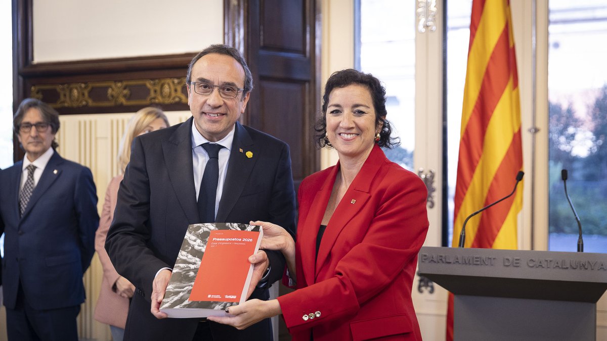 Alícia Romero, consellera d'Economia i Finances de la Generalitat de Catalunya, presenta els pressupostos de la Generalitat 2026