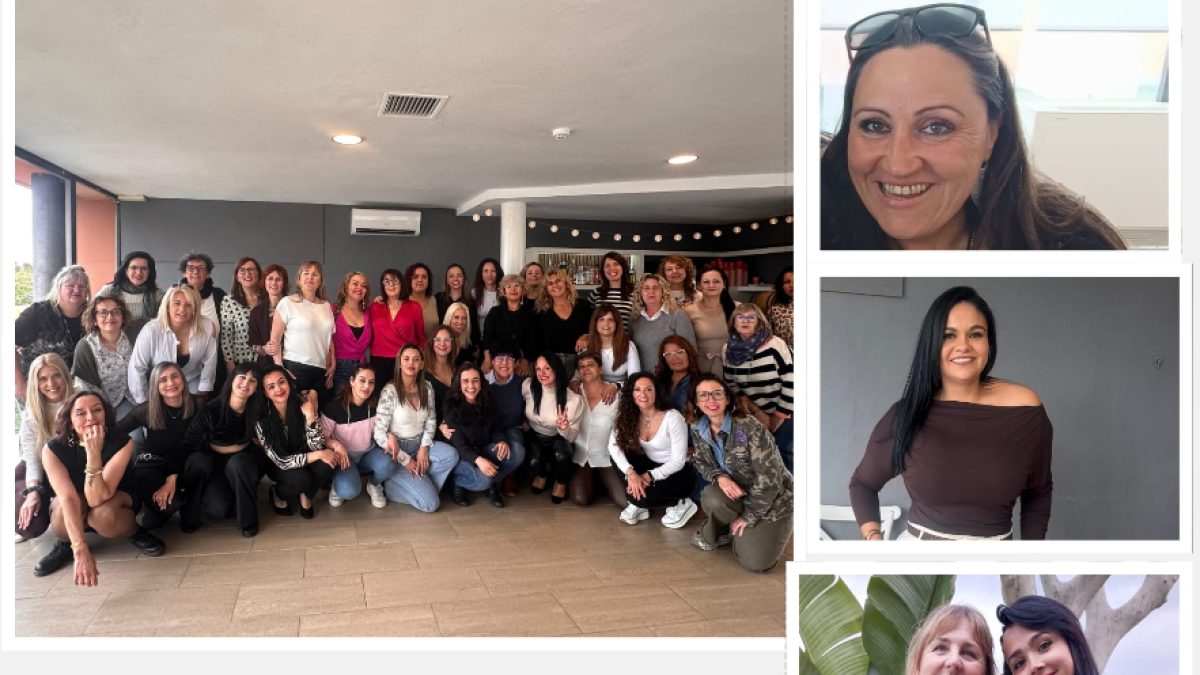 Imagen de las protagonistas de la comida