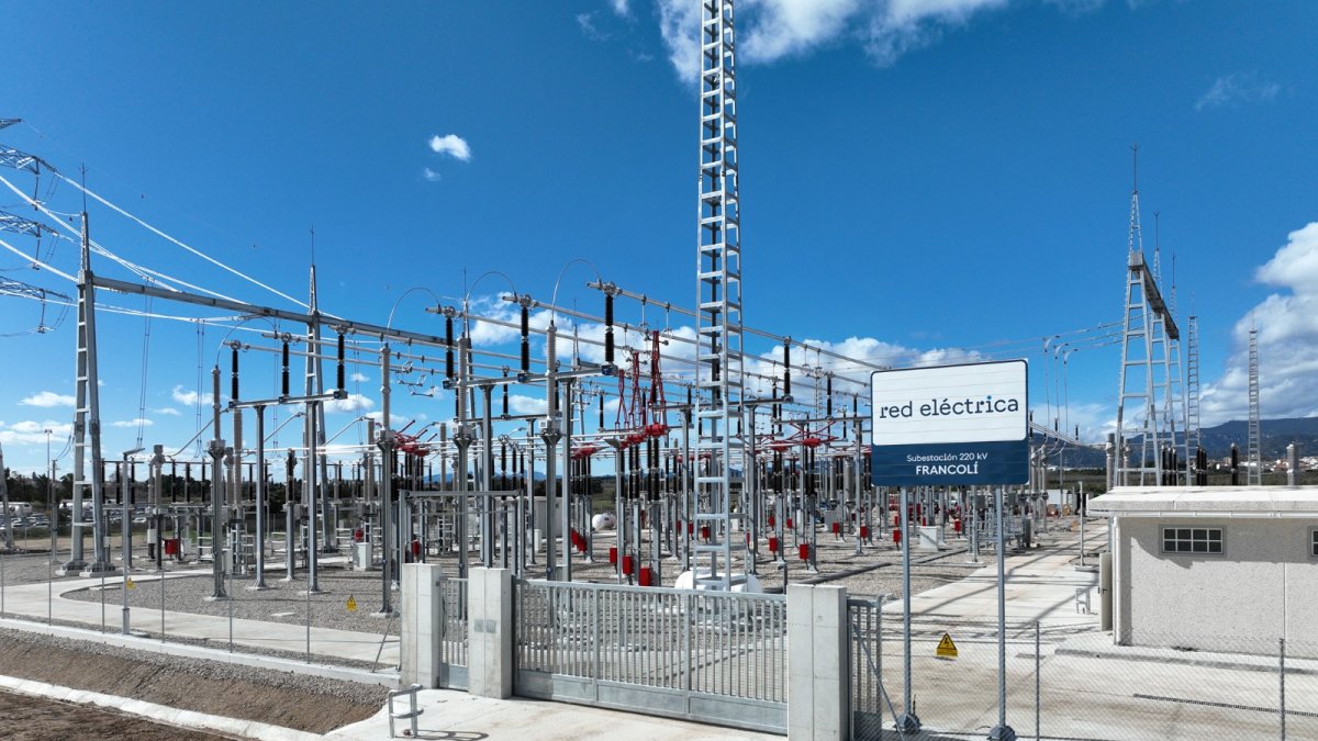 Imatge de la nova subestació elèctrica Francolí.