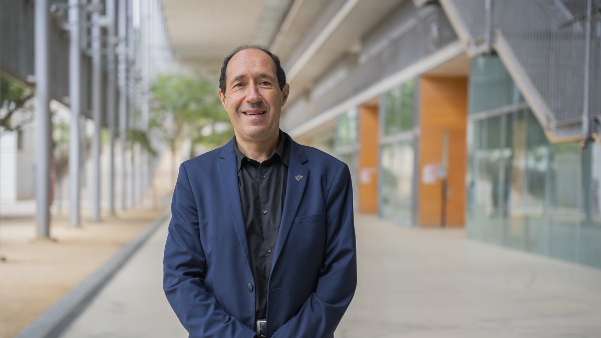 Domènec Puig Valls, al Campus Sescelades de la URV.