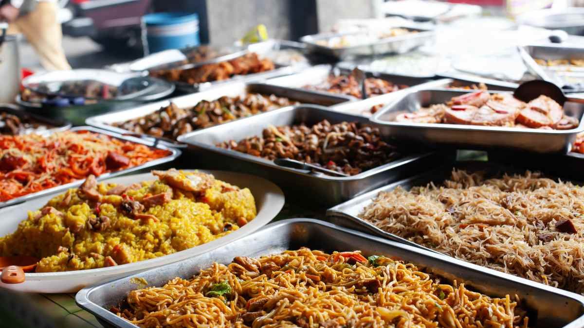 Imagen de archivo de un buffet.