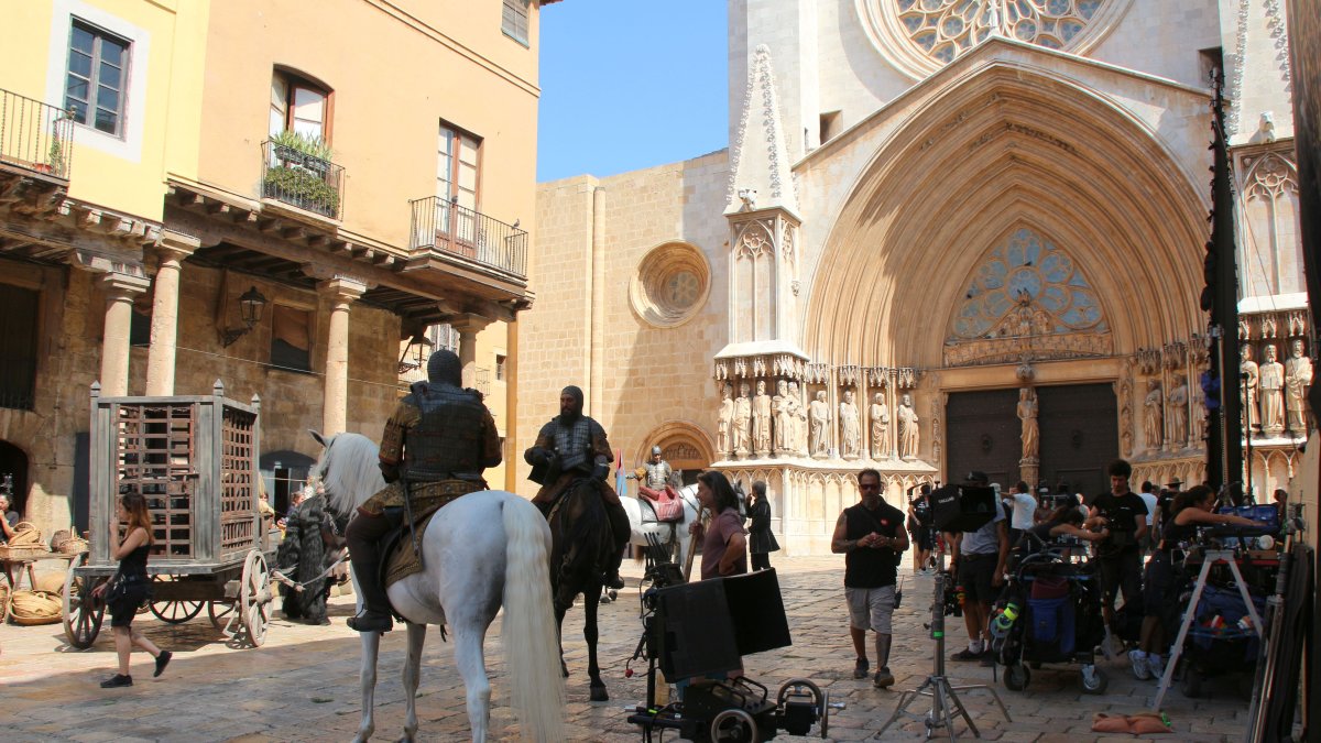 La serie 'Néro' de Netflix rodó escenas en el Pla de la Seu.