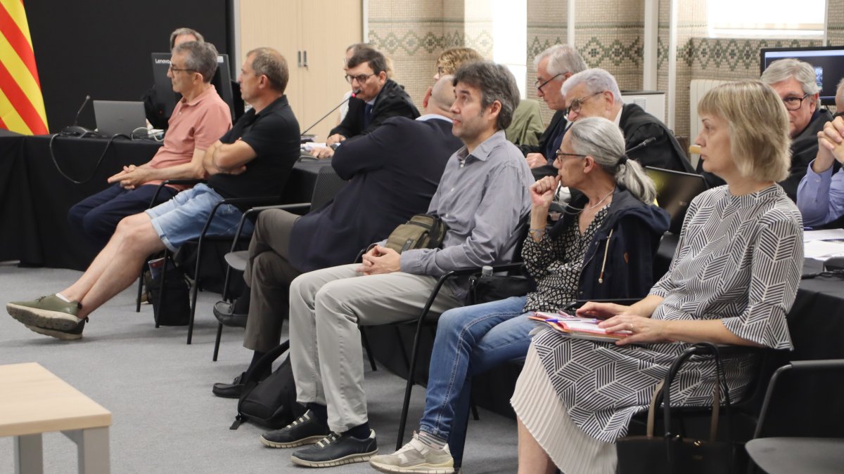 Imagen de algunos de los acusados en el juicio de la cooperativa de l'Aldea