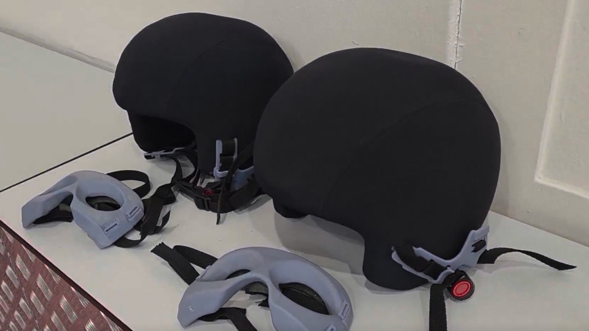 La canalla de les colles castelleres probarán para Santa Tecla el nuevo casco y protector facial