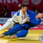 David Garcia Torné durant un combat de judo.