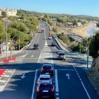 Imatge de l'N340 entre Tarragona i Altafulla.