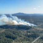 Imatge aèria de l'incendi del Perelló.