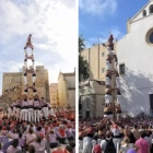 2de8 amb folre de la Jove de Tarragona i 3de8 dels Xiquets de Reus, estrenes a la diada del local de la Jove