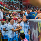 Imatge del partit entre el Nàstic i el Málaga