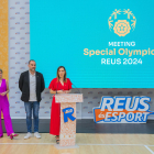 Representants d’Special Olympics i de l’administració pública.