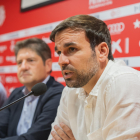 El director esportiu del Nàstic, Javi Sanz, va resoldre tots els dubtes al voltant del mercat estival.