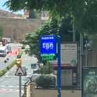 Imatge del curiós cartell del pàrquing Catalunya de Tarragona.