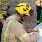 Imatge de l'actuació dels Bombers d'aquest matí a Espolla