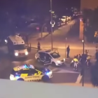 Agents de Mossos i de la Guàrdia Urbana a Sant Pere i Sant Pau.