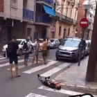 Imatge de la baralla a la Part Baixa.