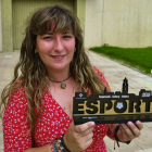 Patricia Agudo amb el reconeixement de l'Ajuntament de Reus.