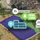 Ubicació del futur parc sanitari de Valls.
