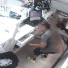 Imatge de les càmeres de seguretat durant l'atracament.