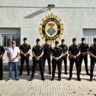 Imatge dels nous agents de la Policia Local de Roda de Berà.
