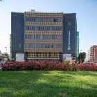 L'edifici de la Imperial Tàrraco amb el logo de la Diputació.