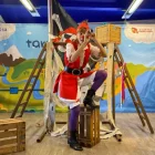 Fotografia de l'espectacle de la companyia Dosdetres 'Pirata de nas vermell'.