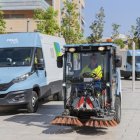 Fotografia d’arxiu de treballadors de Reus Net enmig de l’activació d’un pla de xoc de neteja a la ciutat.
