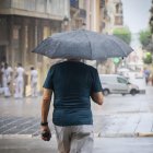 Imatge de l'episodi de pluja d'aquest dimarts a Tarragona.