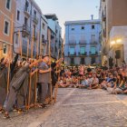 Imatge d’una representació del Ball Parlat de la Sebastiana del Castillo a la plaça de les Cols.