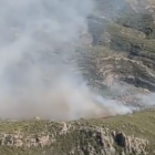 Incendi forestal a Cabacés.