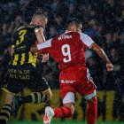 Antoñín durant el partit contra el Barakaldo.