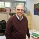L’Exrector de la Rovira i Virgili al seu despatx universitari al Campus Sescelades.