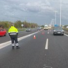 Imatge d'arxiu d'un control de mobilitat dels Mossos arran de la DANA el passat 4 de novembre.