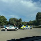 Imatge dels cossos policials al lloc dels fets.