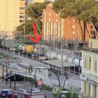 Imatge del tren afectat a l'estació de Torredembarra.