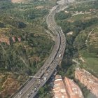 Imatge de les retencions aquest dissabte al matí