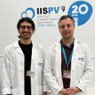 Els investigadors Alexios Manidis i Jordi Julvez, del grup de recerca de Neurociència Clínica i Epidemiològica (NeuroÈpia) de l’IRB CatSud.