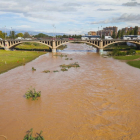 El riu Francolí augmenta el seu cabal a causa de la pluja