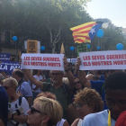 Manifestación 'No tinc por' en Barcelona contra el terrorismo, la abanica de armas y a favor de la paz.