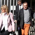 L'exgerent de l'Institut Municipal de Serveis Socials (IMSS) de Tarragona Antonio Muñoz sortint dels jutjats després de declarar com a investigat l'1 de febrer del 2016.