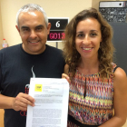 Els consellers Laia Estrada i Jordi Martí han presentat el plec d'al·legacions contra el projecte de Sagessa