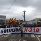 Durant el matí, s'han celebrat manifestacions a la N-340.