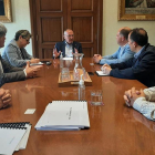 Imatge d'arxiu d'una reunió de seguiment entre Carles Pellicer i Endesa.